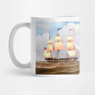 The English Merchant Ship ‘Malaba’ by William Clark digitally enhanced Mug